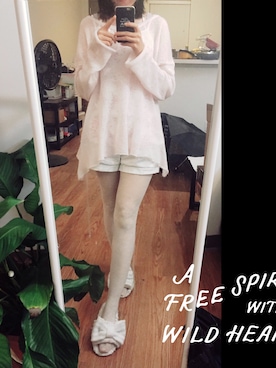 「WILDFOX」｜Lu Yangさん（レディース・160cm）の秋コーディネート