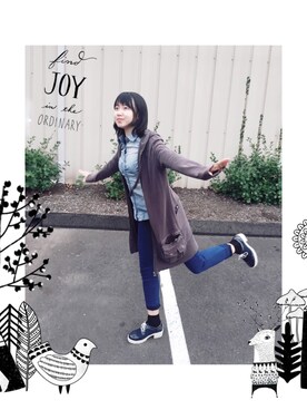 「jeans shirt」｜Lu Yangさん（レディース・160cm）の秋コーディネート