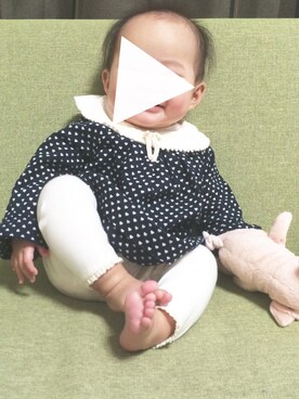 「babygap」｜「アイテム（おもちゃ）」を使った、Lemocoさん（キッズ・60cm）の冬コーディネート