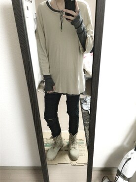 「Daniel Patrick（ダニエルパトリック）のアイテム（トップス）」を使った、Y.Sさん（メンズ・178cm）の春コーディネート