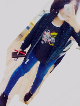 「C.D.S BASIC（シーディーエスベーシック）のアイテム（トップス）」を使った、みきさん（レディース・163cm）の秋コーディネート