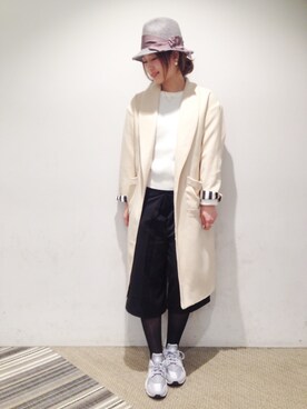 「air huarache」｜「アイテム（ジャケット/アウター）」を使った、sayaさん（レディース・164cm）の冬コーディネート