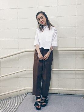 「アイテム（バングル/リストバンド）」を使った、mako_sakihisaさん（レディース・156cm・20代）の春コーディネート