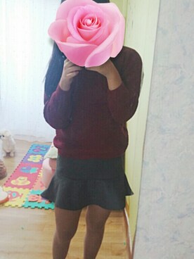 「치마」｜남유빈さん（レディース・166cm）の冬コーディネート