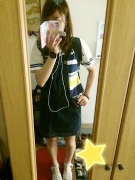 「レイカズン(Ray Cassin)」｜「アイテム（オールインワン・サロペット）」を使った、m.sさん（レディース・160cm）の夏コーディネート