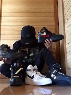 「PIGALLE(ピガール)のアイテム(帽子)」を使った、187さん(メンズ・165cm)の春コーディネート