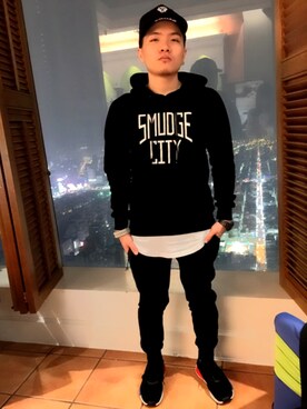 「SMGのアイテム」を使った、Edison さん（メンズ・163cm）の冬コーディネート