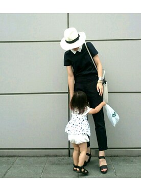 「Ray BEAMS（レイビームス）のRay BEAMS / 中折れ HAT（ハット）」を使った、itsuさん（レディース・167cm）の夏コーディネート