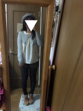 「ふんわり」｜「アイテム（ブーティ）」を使った、みおさん（レディース・154cm）の冬コーディネート