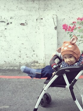 「Apricaのアイテム」を使った、Cさん（キッズ・80cm）の冬コーディネート