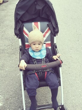 「Apricaのアイテム」を使った、Cさん（キッズ・80cm）の冬コーディネート