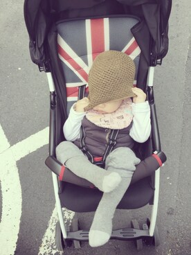 「Apricaのアイテム」を使った、Cさん（キッズ・80cm）の春コーディネート