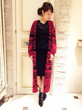 「DEICY（デイシー）のアイテム（その他アウター）」を使った、DEICYさん（レディース・161cm）の秋コーディネート