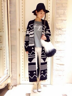 「DEICY（デイシー）のアイテム（その他アウター）」を使った、DEICYさん（レディース・161cm）の秋コーディネート