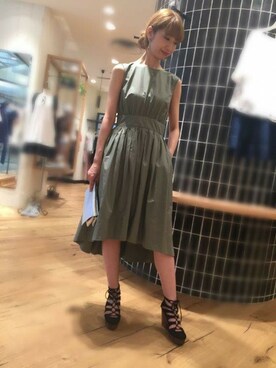 「フィット&フレア」｜DEICYさん（レディース・159cm）の夏コーディネート