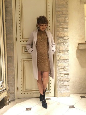「DEICY（デイシー）のアイテム（その他アウター）」を使った、DEICYさん（レディース・159cm）の秋コーディネート