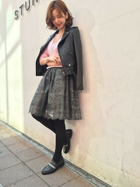 「DEICY（デイシー）のアイテム（ジャケット/アウター）」を使った、DEICYさん（レディース・159cm）の秋コーディネート