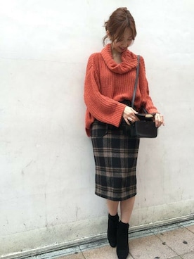 「DEICY（デイシー）のアイテム（バッグ）」を使った、DEICYさん（レディース・159cm）の秋コーディネート