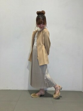 「DEICY（デイシー）のアイテム（その他アウター）」を使った、DEICYさん（レディース・159cm）の秋コーディネート