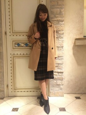 「DEICY（デイシー）のアイテム（その他アウター）」を使った、DEICYさん（レディース・159cm）の秋コーディネート