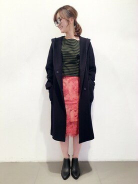 「DEICY（デイシー）のアイテム（その他アウター）」を使った、DEICYさん（レディース・159cm）の秋コーディネート