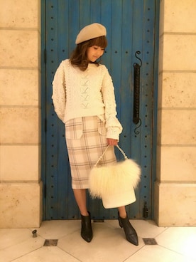 「DEICY（デイシー）のアイテム（バッグ）」を使った、DEICYさん（レディース・159cm）の秋コーディネート