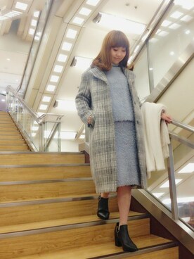 「DEICY（デイシー）のアイテム（その他アウター）」を使った、DEICYさん（レディース・159cm）の冬コーディネート