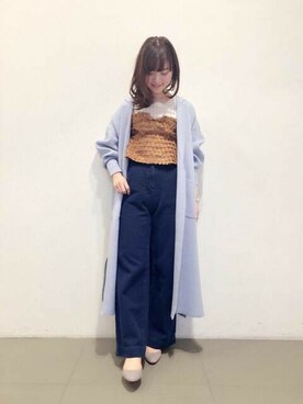 「DEICY（デイシー）のアイテム（その他アウター）」を使った、DEICYさん（レディース・159cm）の冬コーディネート