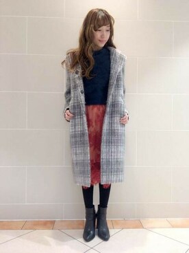 「DEICY（デイシー）のアイテム（その他アウター）」を使った、DEICYさん（レディース・159cm）の冬コーディネート