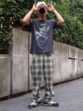 「SUNDAY WORKS（サンデーワークス）のアイテム」を使った、フィリップダスラーさん（メンズ・166cm）の秋コーディネート