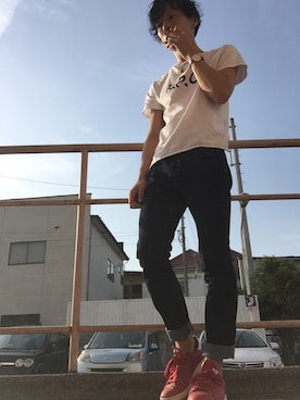 「Daniel Wellington（ダニエルウェリントン）の【Daniel Wellington】レザーバンド３６ＭＭ（アナログ腕時計）」を使った、335さん（メンズ・167cm）の春コーディネート