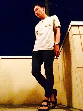 「Daniel Wellington（ダニエルウェリントン）の【Daniel Wellington】レザーバンド３６ＭＭ（アナログ腕時計）」を使った、335さん（メンズ・167cm）の春コーディネート