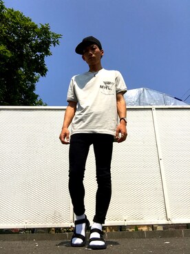 「Daniel Wellington（ダニエルウェリントン）の【Daniel Wellington】レザーバンド３６ＭＭ（アナログ腕時計）」を使った、335さん（メンズ・167cm）の春コーディネート