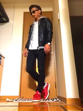 「Daniel Wellington（ダニエルウェリントン）の【Daniel Wellington】レザーバンド３６ＭＭ（アナログ腕時計）」を使った、335さん（メンズ・167cm）の秋コーディネート