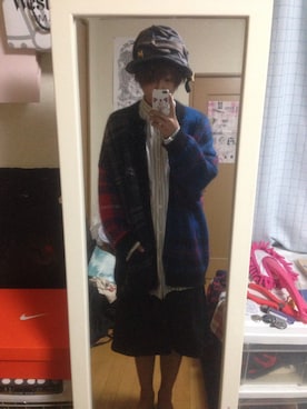 「MIFUNE（ミフネ）のアイテム（帽子）」を使った、Ryo@妄想コレクターさん（メンズ・179cm）の秋コーディネート