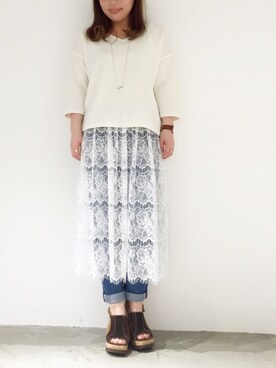 「Jeffrey Campbell（ジェフリーキャンベル）のアイテム（サンダル）」を使った、nakanishi_sakiさん（レディース・154cm）の春コーディネート