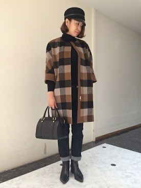 Salon de la Trinite'新宿店スタッフさん(レディース・168cm)の秋コーディネート
