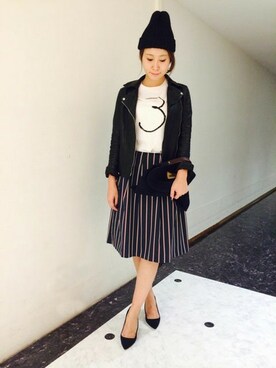 Salon de la Trinite'新宿店スタッフさん（レディース・168cm）の秋コーディネート