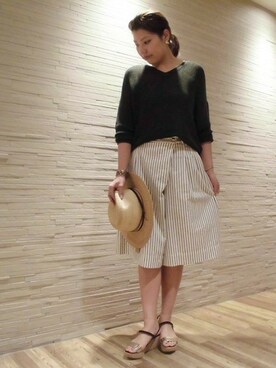 Salon de la Trinite'新宿店スタッフさん（レディース・168cm）の春コーディネート