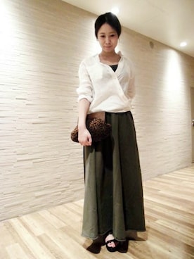 Salon de la Trinite'新宿店スタッフさん（レディース・168cm）の夏コーディネート