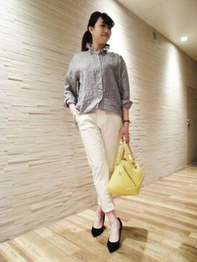 Salon de la Trinite'新宿店スタッフさん(レディース・160cm)の夏コーディネート