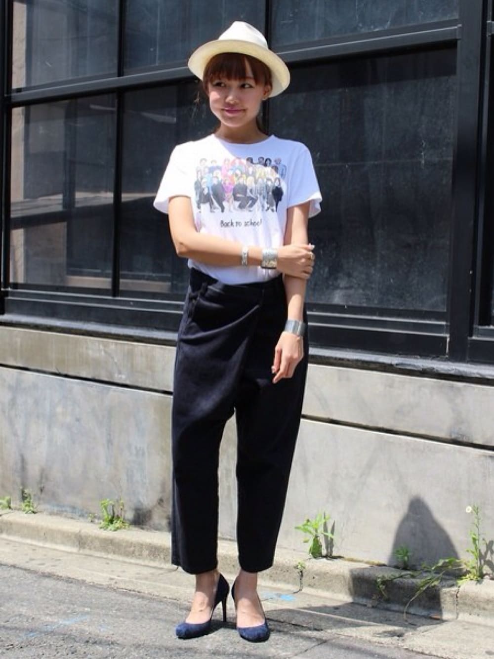 「メゾンセーヌ、BEAMS、Tシャツ、インディアンジュエリー」｜「Ray BEAMSのMaison Seine / LaClasse T（Tシャツ/カットソー、ホワイト系）」を使った、SAKKOさん（レディース・165cm）の春コーディネートの1枚目の写真