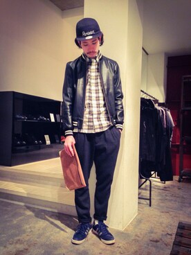 YutaItoさん（メンズ・180cm）の冬コーディネート