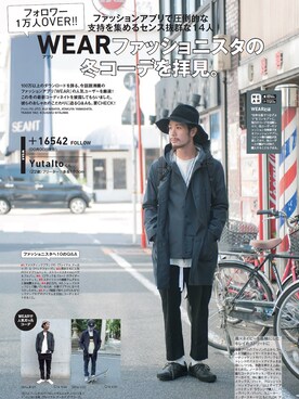 「ノーカラー」｜「アイテム（その他アウター）」を使った、YutaItoさん（メンズ・180cm）の秋コーディネート