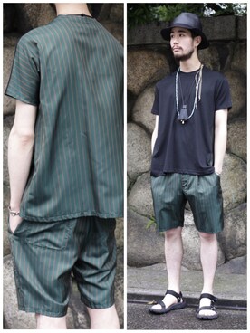 「NIT（ニト）のアイテム」を使った、YutaItoさん（メンズ・180cm）の夏コーディネート