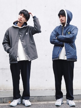 「bukht」｜「アイテム（その他アウター）」を使った、YutaItoさん（メンズ・180cm）の冬コーディネート