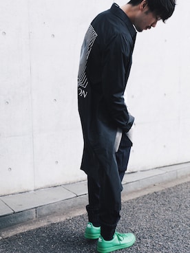 「JOHN LAWRENCE SULLIVAN（ジョンローレンスサリバン）のアイテム（その他アウター）」を使った、YutaItoさん（メンズ・180cm）の冬コーディネート