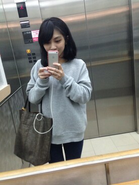 「アイテム（その他トップス、シルバー系）」を使った、挺庭さん（レディース・152cm）の冬コーディネート