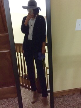 「MANGO（マンゴ）のアイテム（帽子）」を使った、saltyさん（レディース・175cm）の秋コーディネート