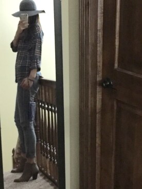 「MANGO（マンゴ）のアイテム（帽子）」を使った、saltyさん（レディース・175cm）の秋コーディネート